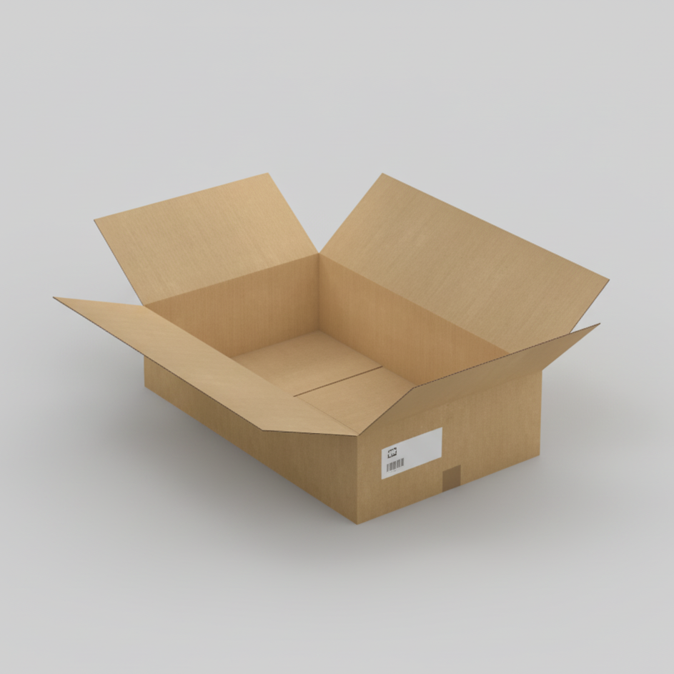 Carton d’emballage 80x50x20 cm rigide, adapté à l’expédition sécurisée de produits larges et plats.