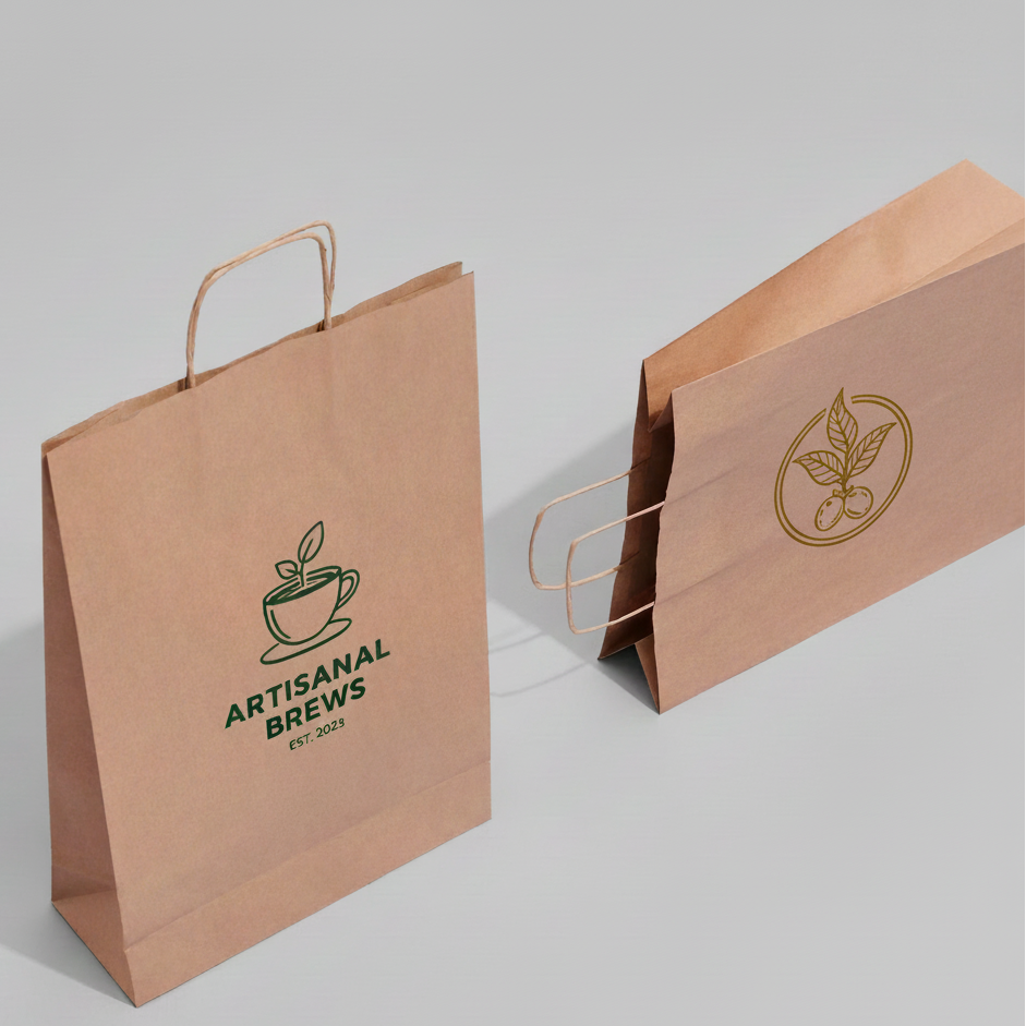 Sac En Papier Kraft Marron